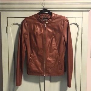 Express Minus the Leather Jacket in Toffee